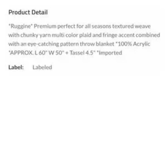 Premium Chunky Yarn Plaid Blanket, Color: Citrus Chamomile - Picture 8 of 9